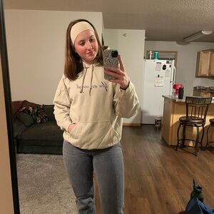 Women's Large Cream “You are enough” Sweater